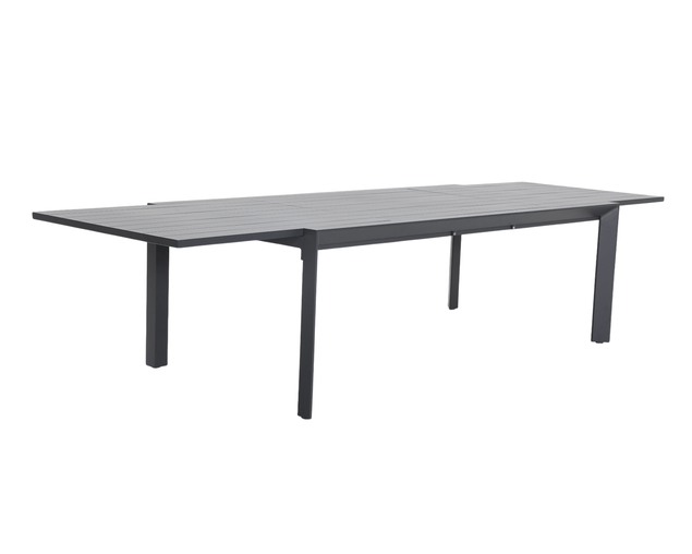 Jette 12 Seater Extension Dining Setting Bundle - Gunmetal Grey
