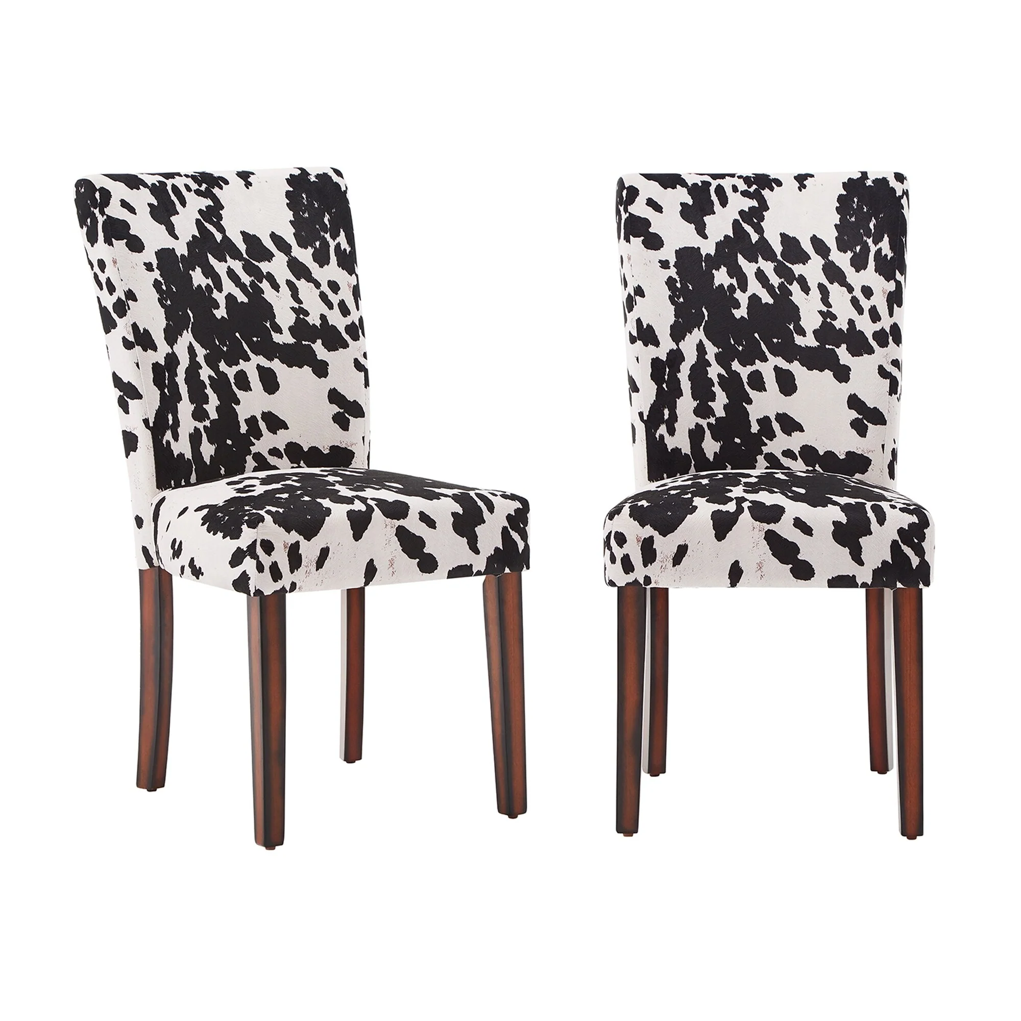 Dinant Cowhide Parsons Dining Chairs (Set of 2)