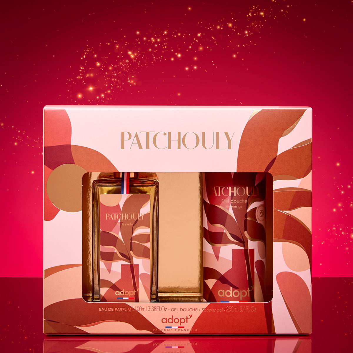 PatchoulyCoffret eau de parfum 100 ml   gel douche 250 ml