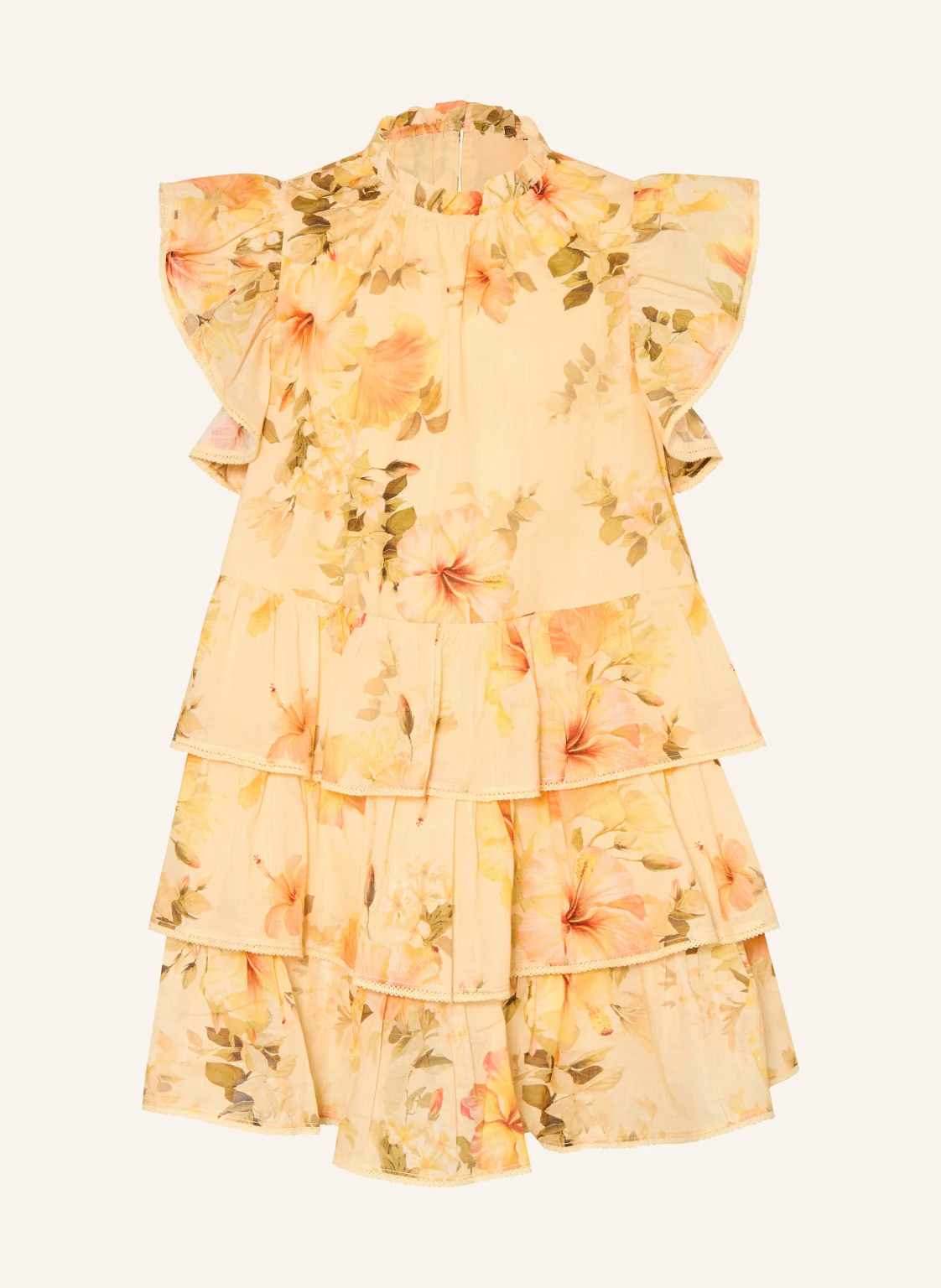 ZIMMERMANN Kleid MAHON mit Spitze und Rüschen