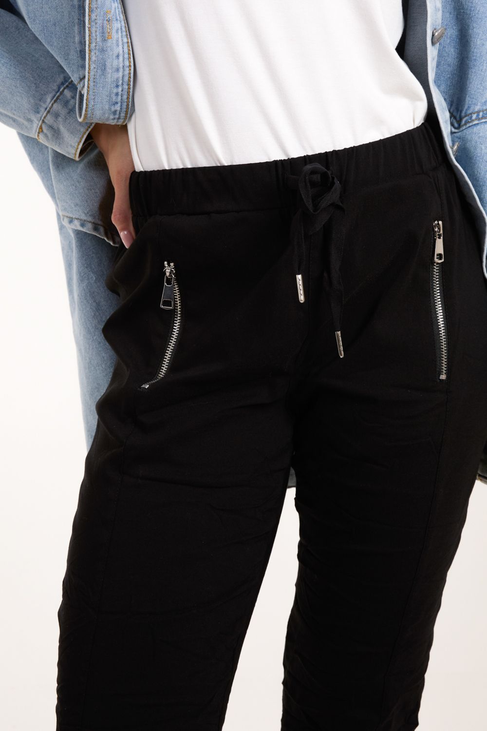 Blue Vanilla Zip Drawstring Trouser