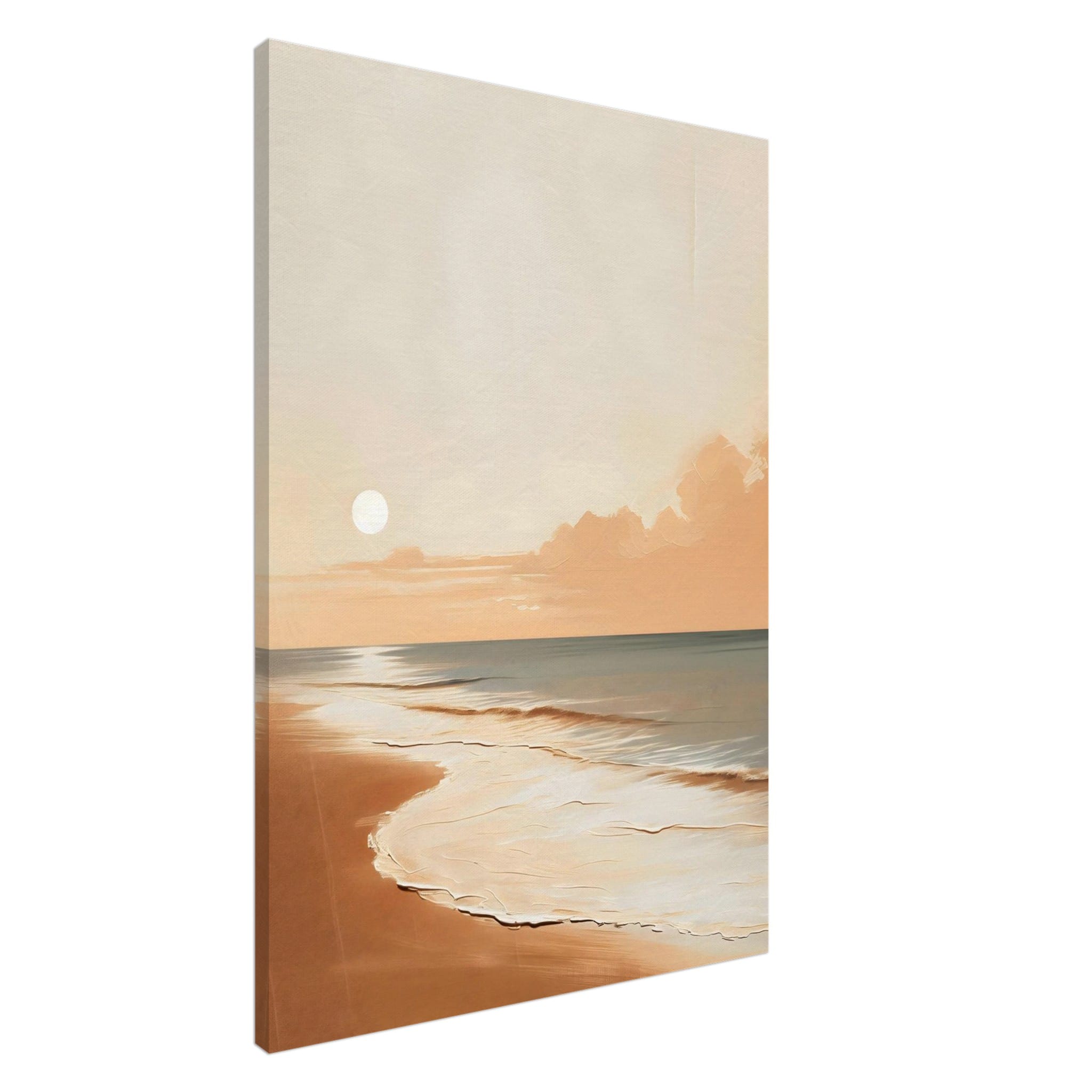 Artfulprints Canvas At the coast canvas - 75x100 cm - beige