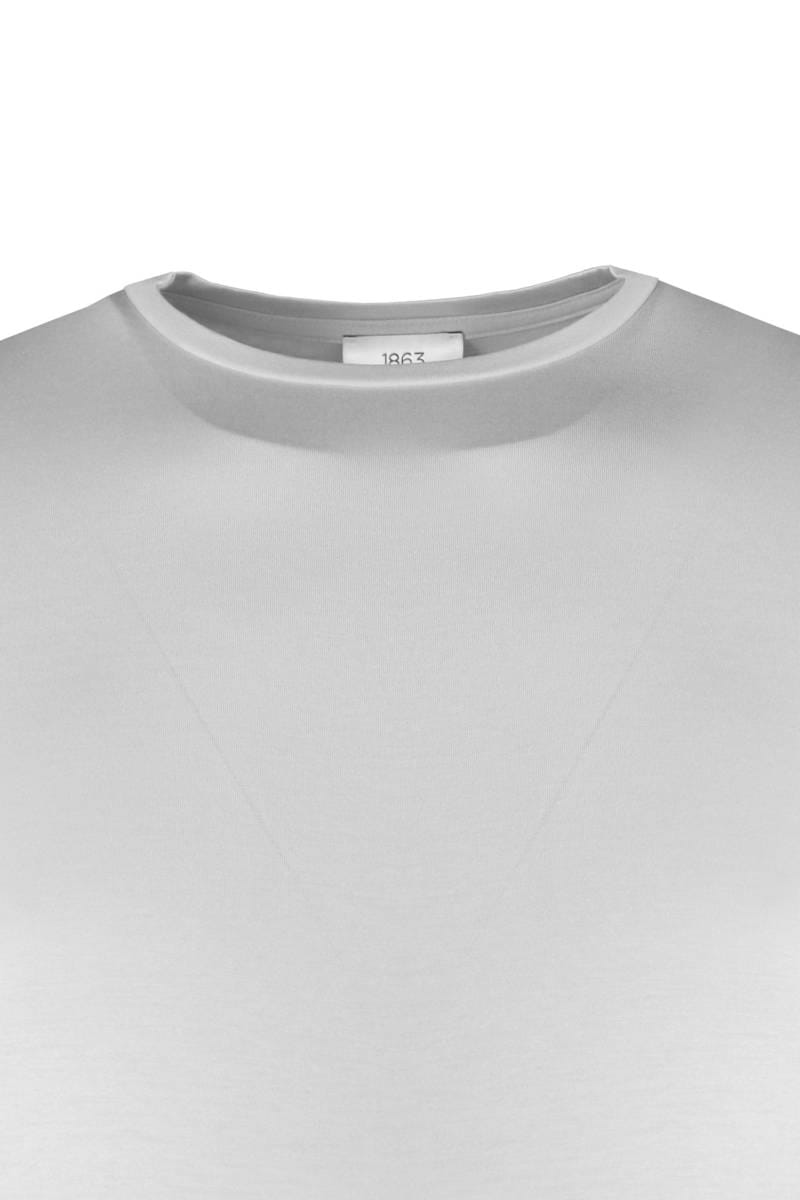 ETERNA 1863 Regular Fit T-Shirt Rundhals hellgrau, Einfarbig