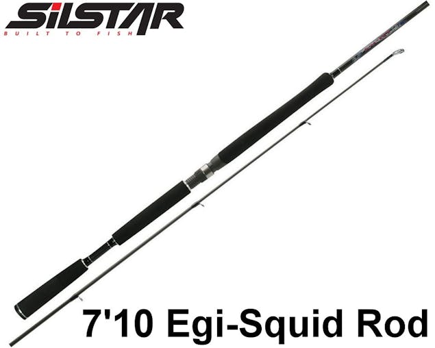Silstar 7'10 Egiist Squid Rod-2 Pce Egi Rod-Suits 2.0-3.5 Squid Jigs -Split Butt
