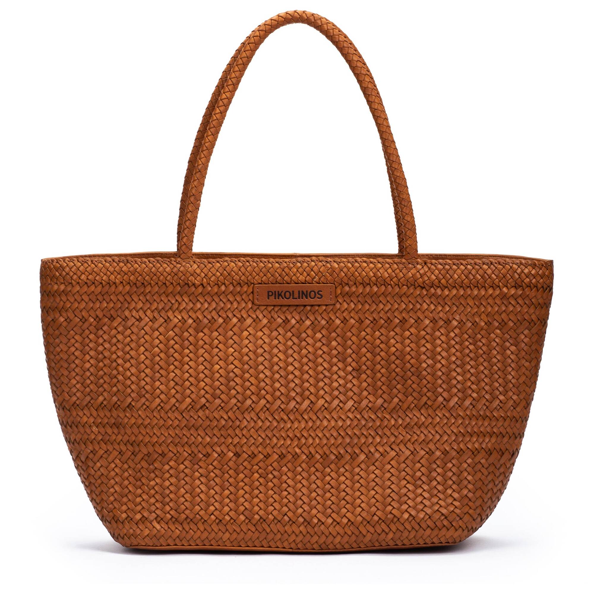 BALEARES - Bolso tote de piel trenzada para mujer