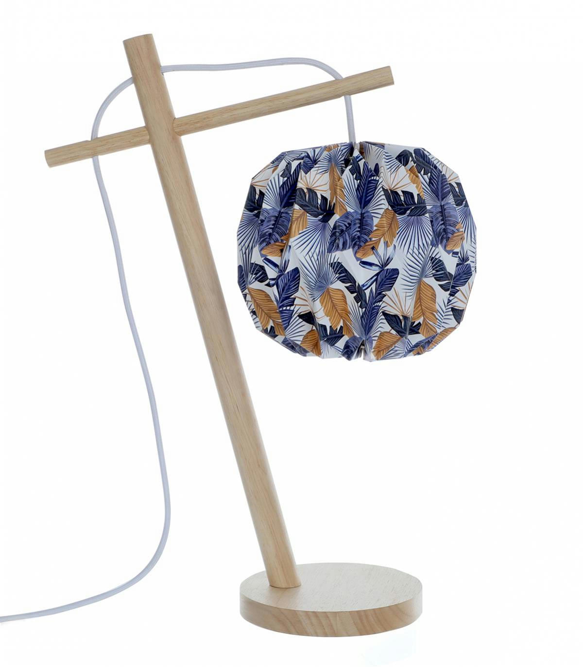 TIPPI - Lampe en papier à motif h.48 cm