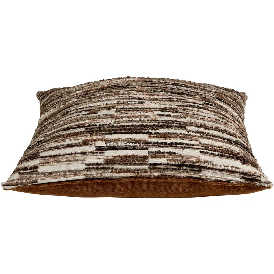 Sierkussen Bram - zand/bruin - 45x45 cm