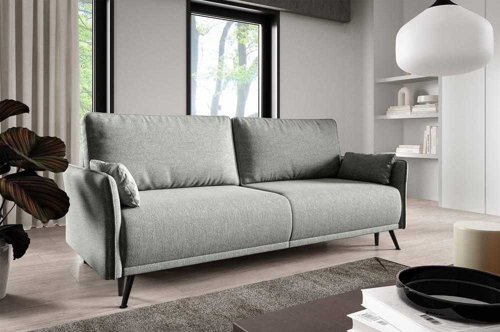 Slaapbank Seriate chenille met opbergruimte