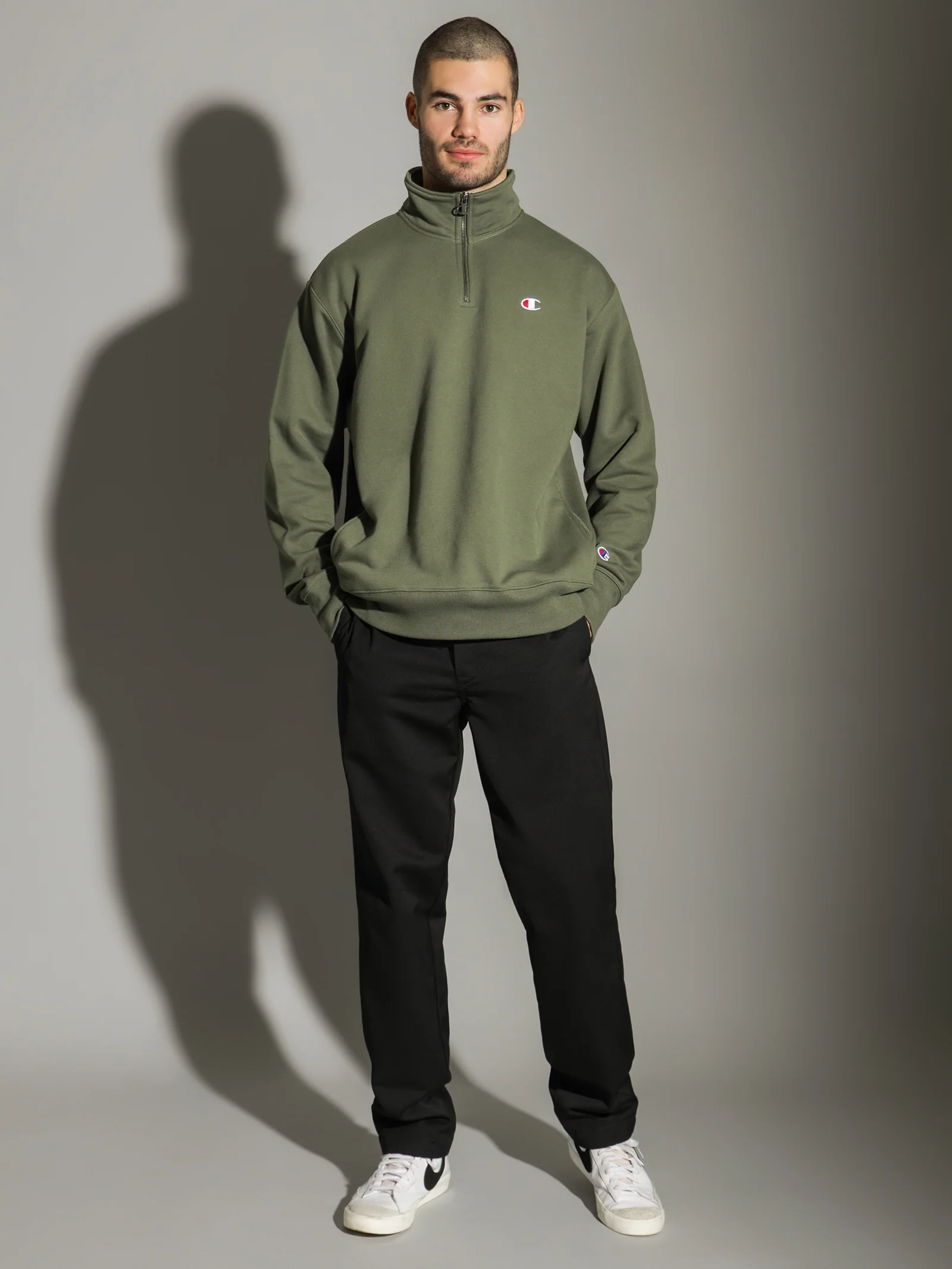 Reverse Weave Terry Zip