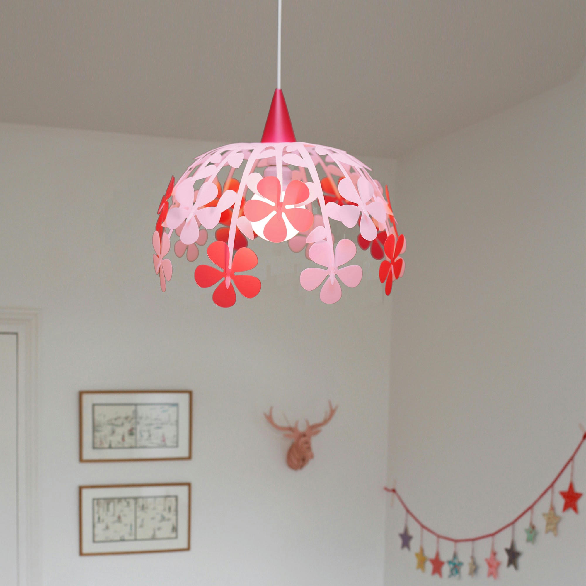 - Suspension enfants Bouquet de Fleurs Rose 30cm