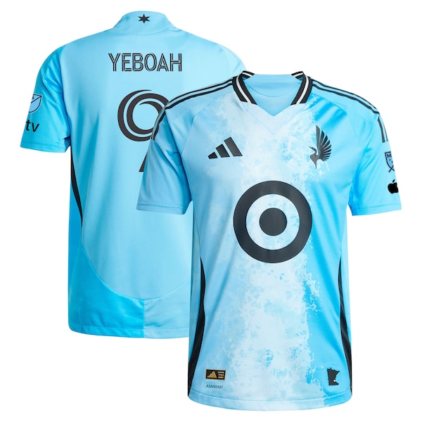 Kelvin Yeboah Minnesota United FC adidas 2025 CONVERGENCE Authentic Player Jersey - Blue