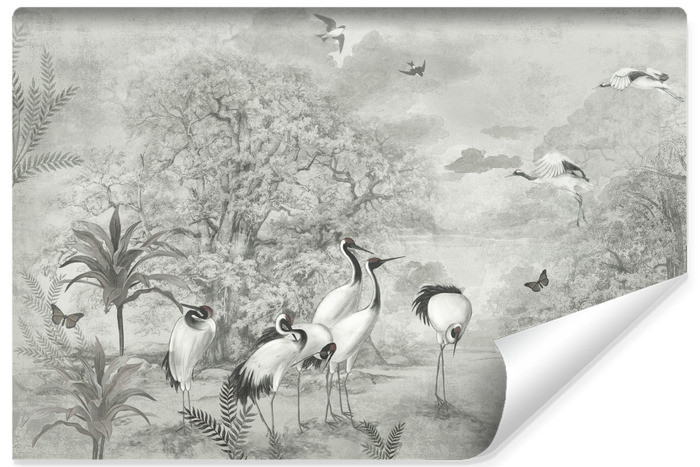 Fototapeta Żurawie Na Betonie W Styl Vintage 90x60cm