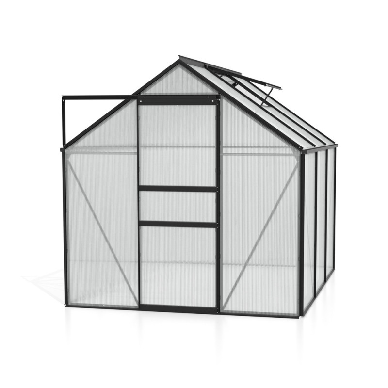 Serre en polycarbonate Calypso noire 4,4 m² VITAVIA