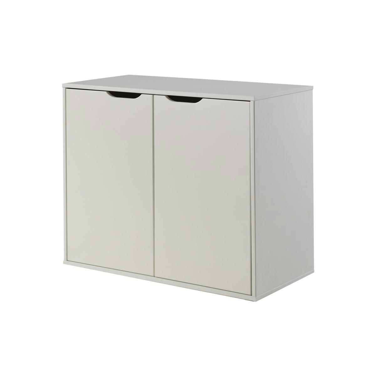 PINO - Commode 2 portes blanc