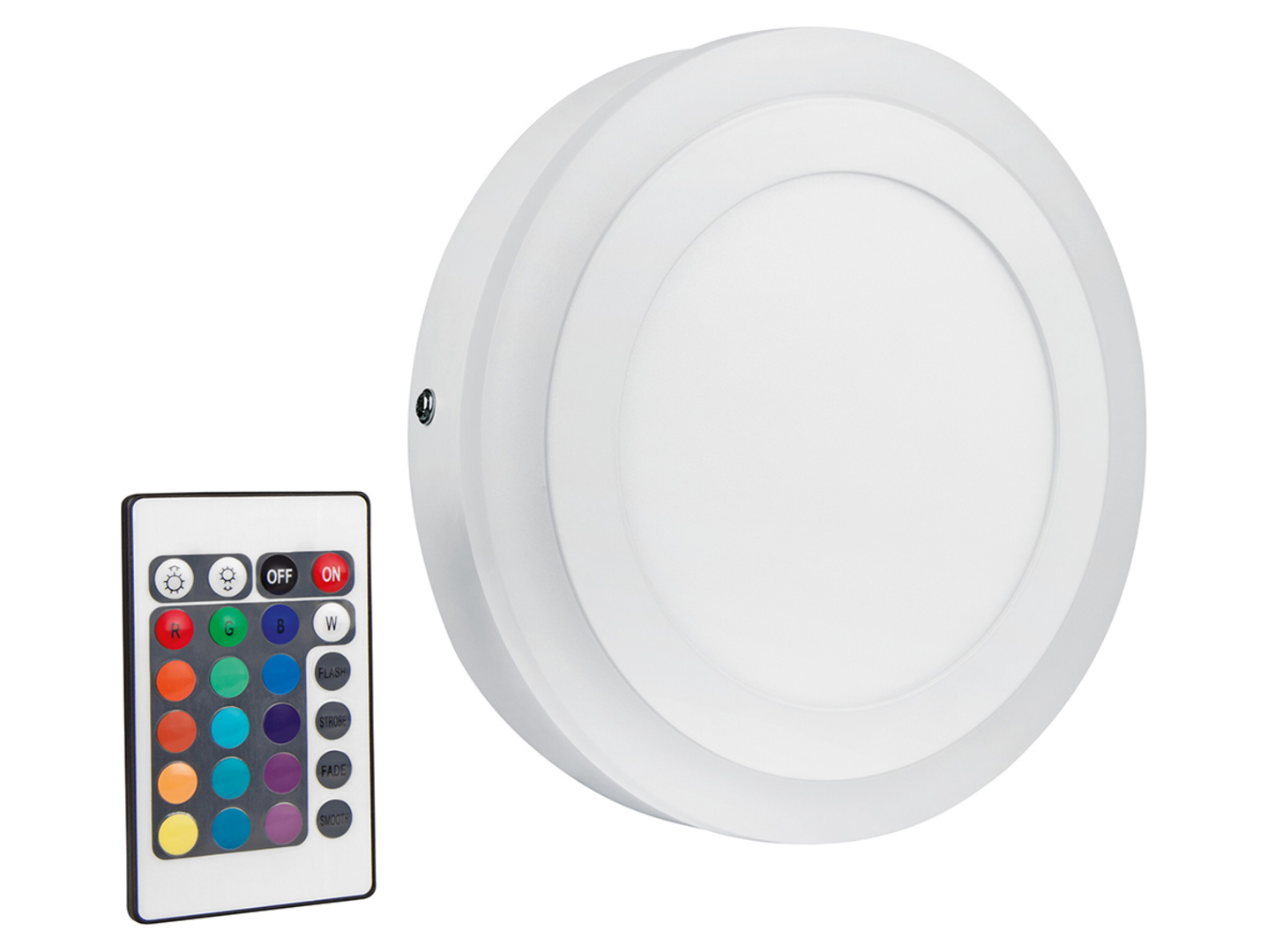 Plafon Color LED 20 cm aluminiowy biały