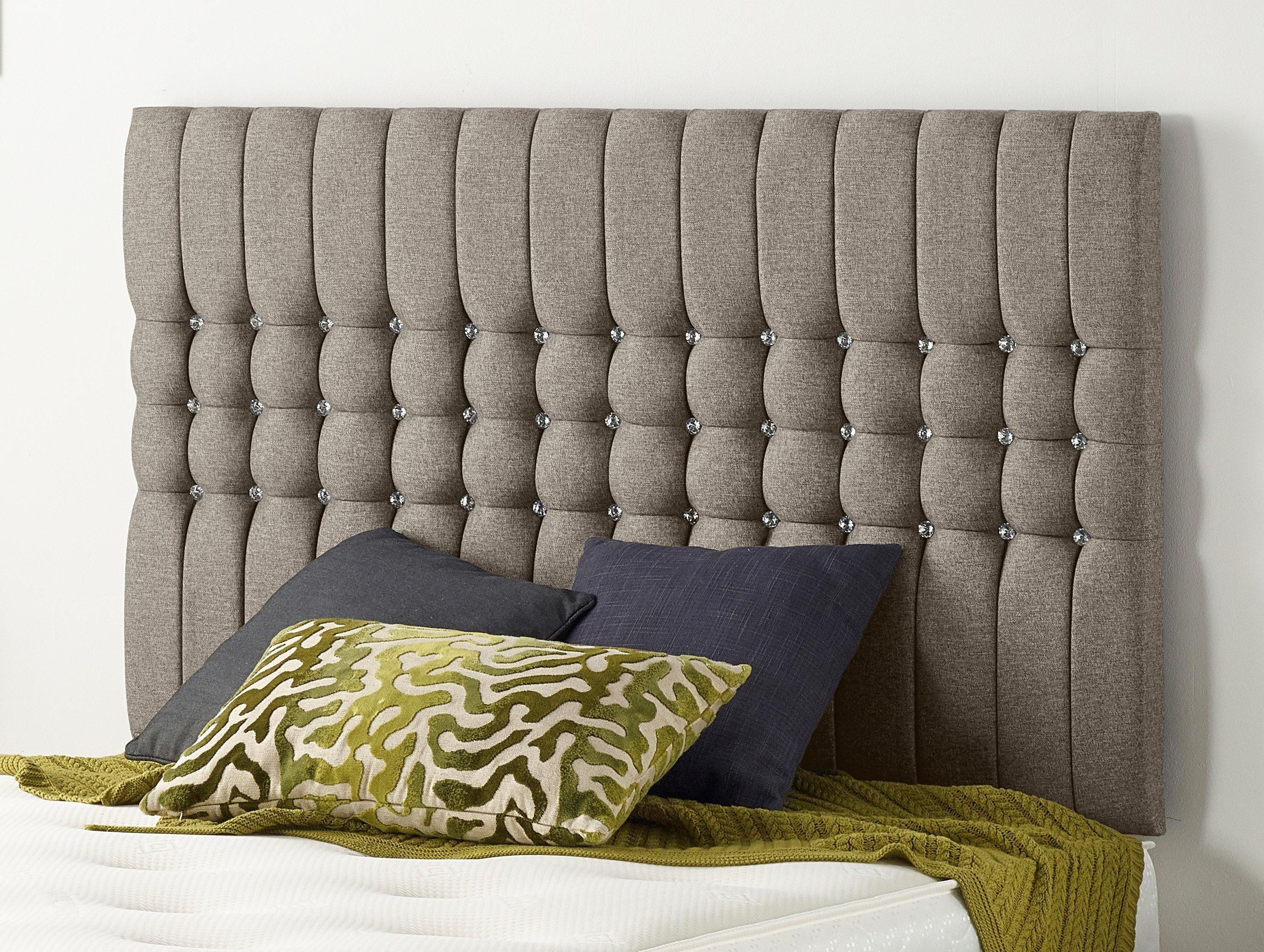 Somnior Galaxy Divan Bed Base With 4 Drawers and Headboard Tweed