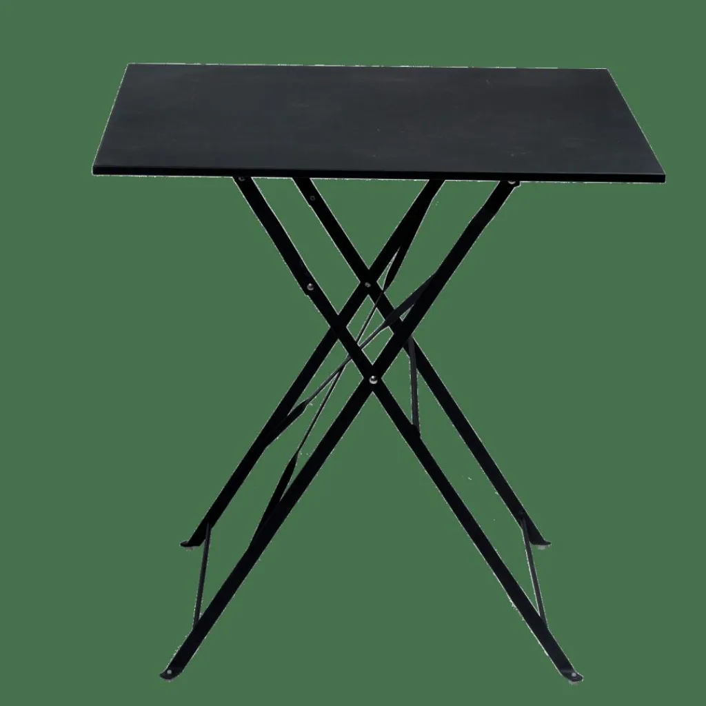 Tables Bistrot|Tables De Jardin^CASA IMPERIAL Table Pliante Carré Noir