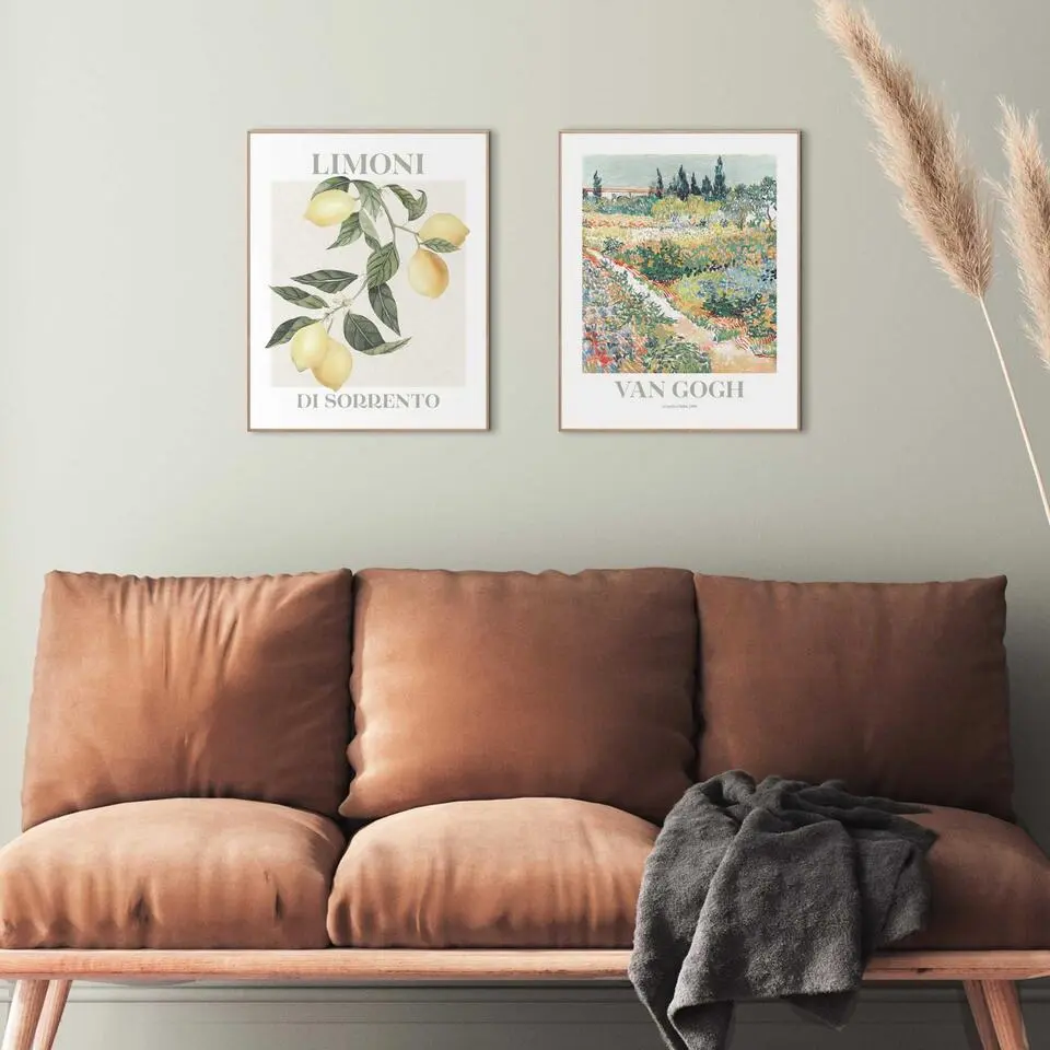 Set poster met lijst - Van Gogh Flora