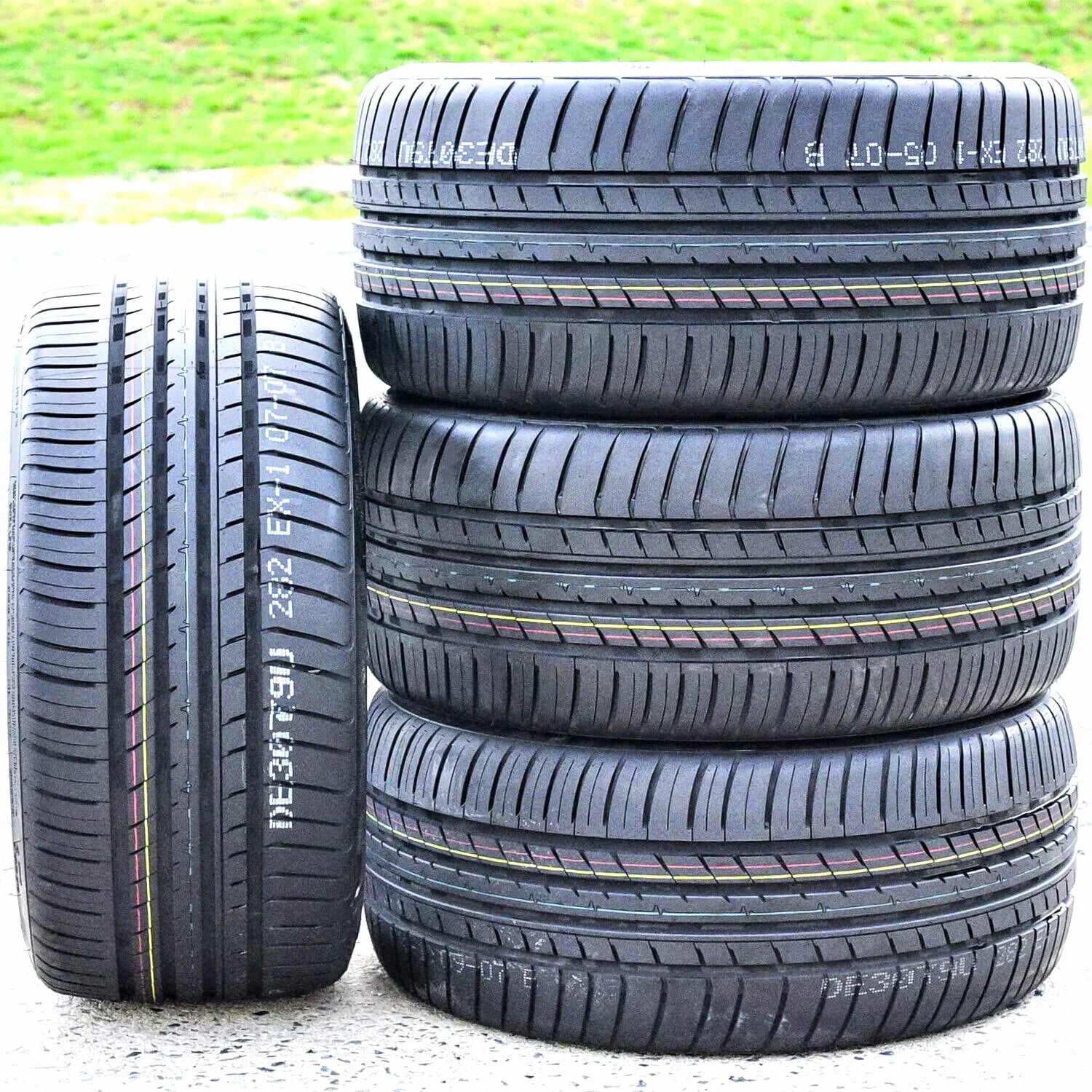 A set of four (four) 255/35R19 ZR 96Y XL full season performance tires fit: 2013 Audi A4 Quattro Premium Plus, 2009-14 Audi A4 base