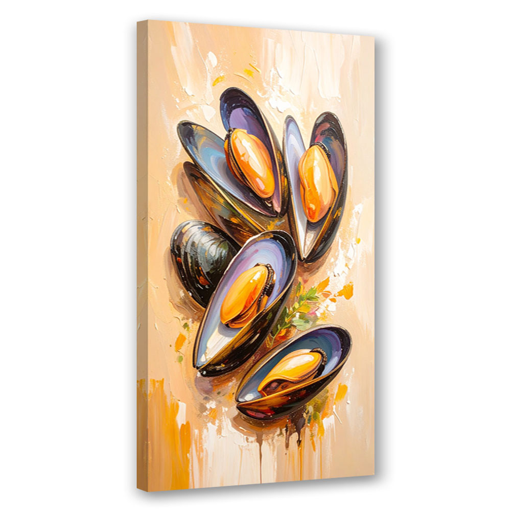 Feeby Obraz do kuchni baru restauracji, Małże Owoce morza Sushi 40x80