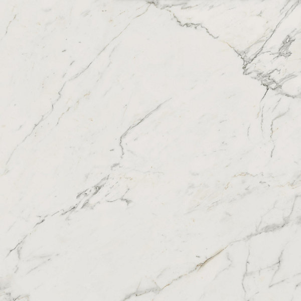 Carrelage effet Marbre Blanc Calacatta Extra 120x120x0,9 cm Brillant Clarenza - Sol et mur intérieur (vendu par carton de 2,88 m²)