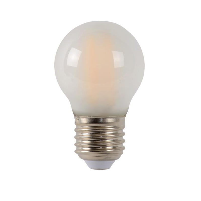 Ampoule à filament mate LED E27 blanc chaud 400 lm Ø 4,5 cm 4 W LUCIDE