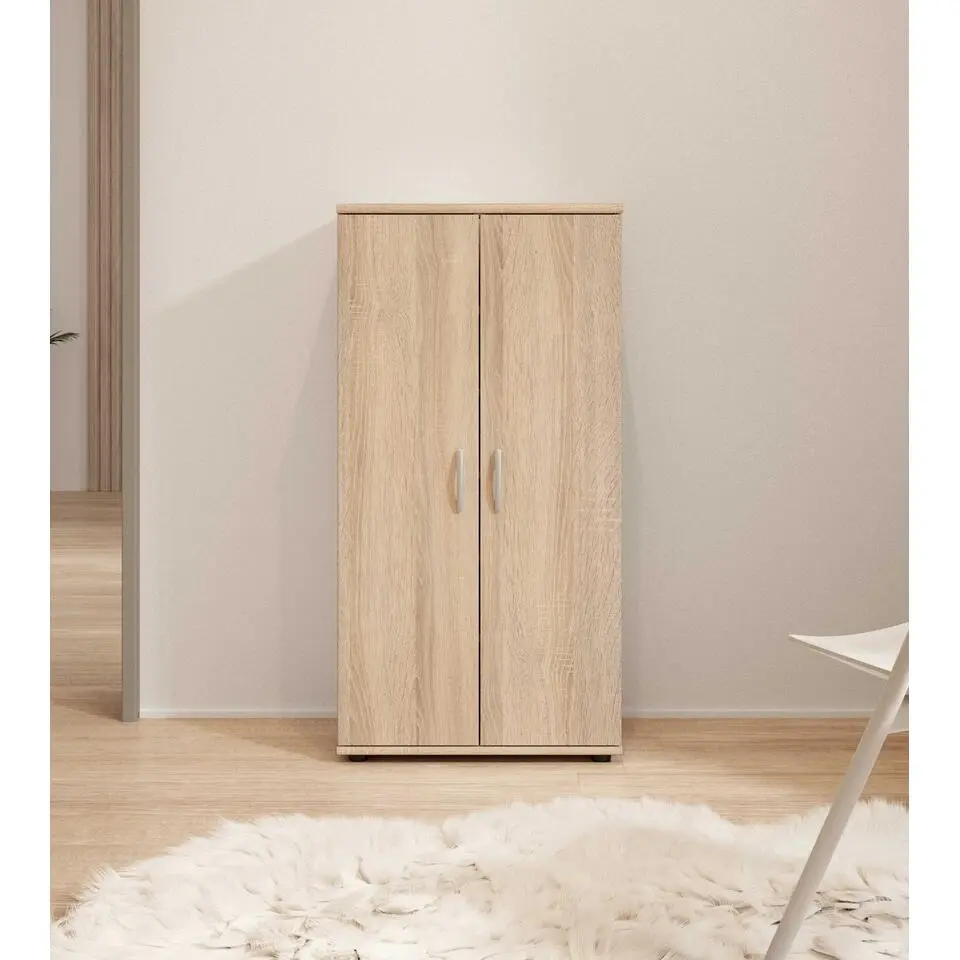 Schoenenkast Talent - 55x34x108cm - 5 legplanken - sonoma eik