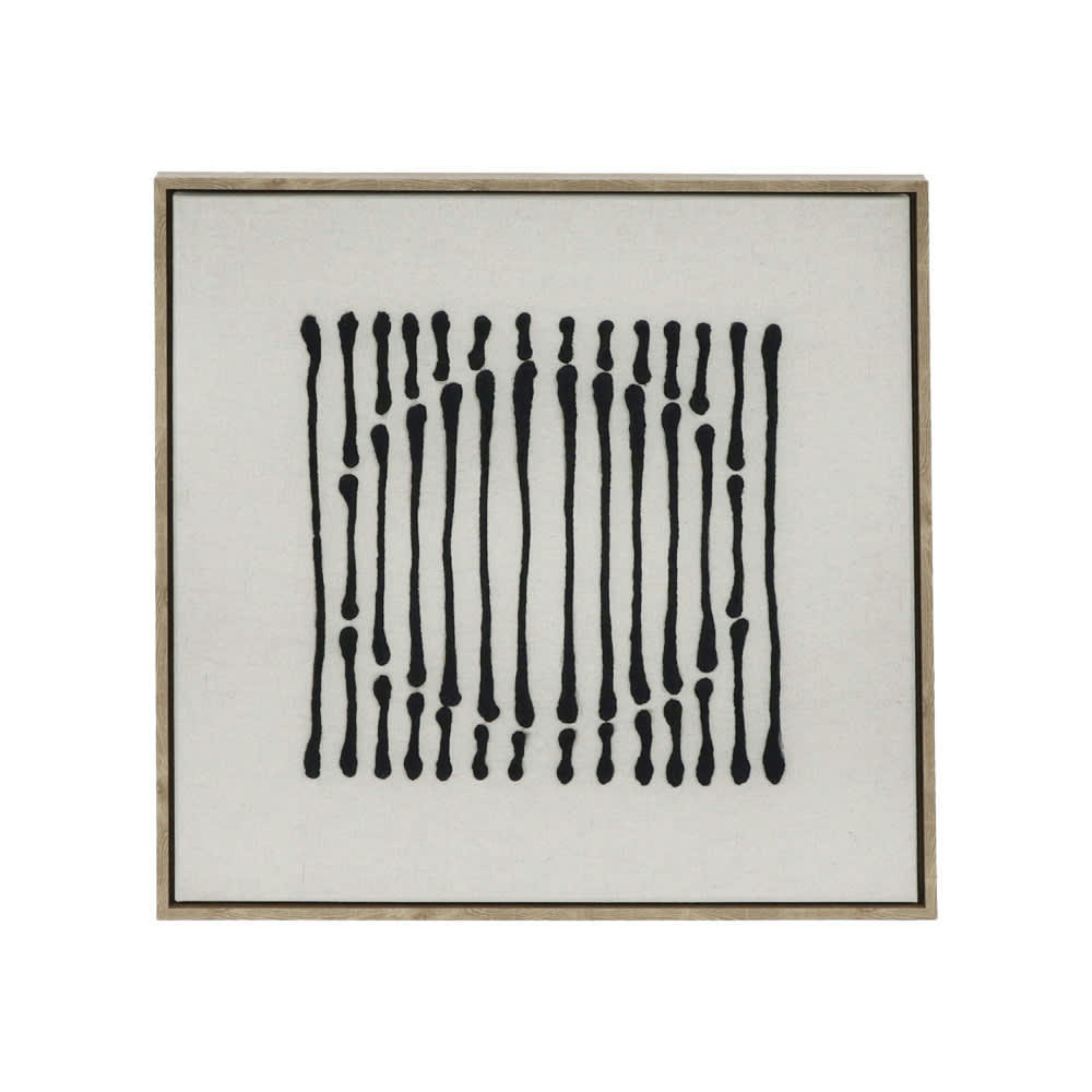 BERGAMO II - Toile avec cadre blanc 63x63cm