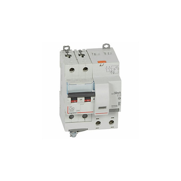 411163 LegrandDisjoncteur Différentiel50a Type Ac 30ma Dx36000 10ka 2p