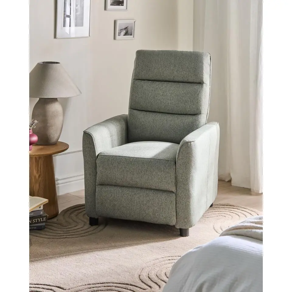 SANDE - Relaxfauteuil - Lichtgroen - Polyester