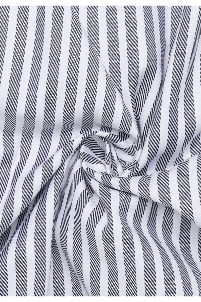 ETERNA Slim Fit Hemd anthrazit, Gestreift