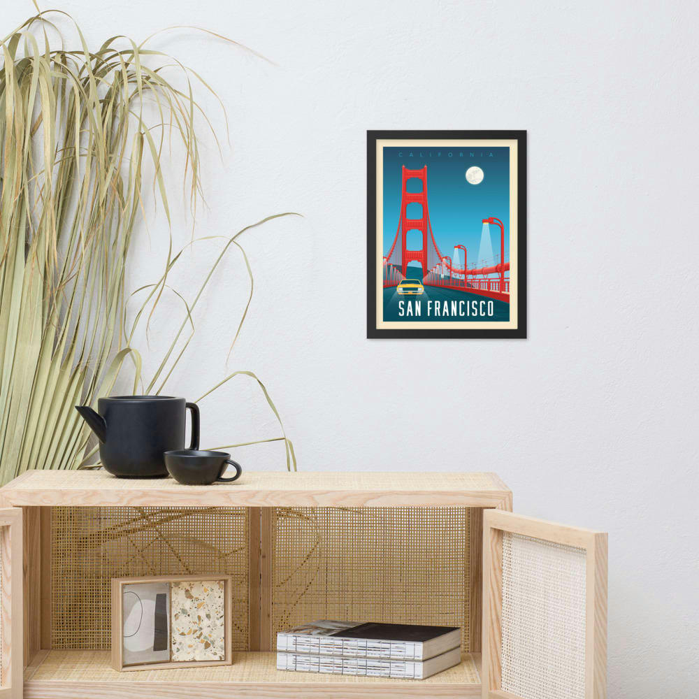 - Affiche San Francisco Golden Gate  30x40 cm