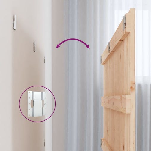 NNEVL Wall Headboard 140x3x60 cm Solid Wood Pine