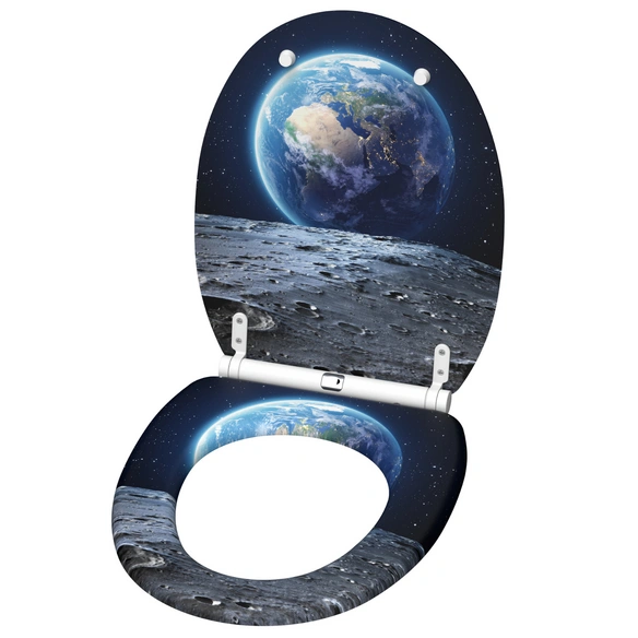 WC-Sitz »Earth«, Absenkautomatik & Schnellverschluss, Holz