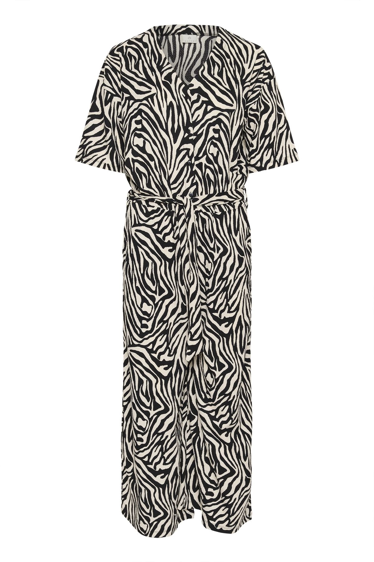 Kaffe KAivanna V-Neck Cropped Jumpsuit