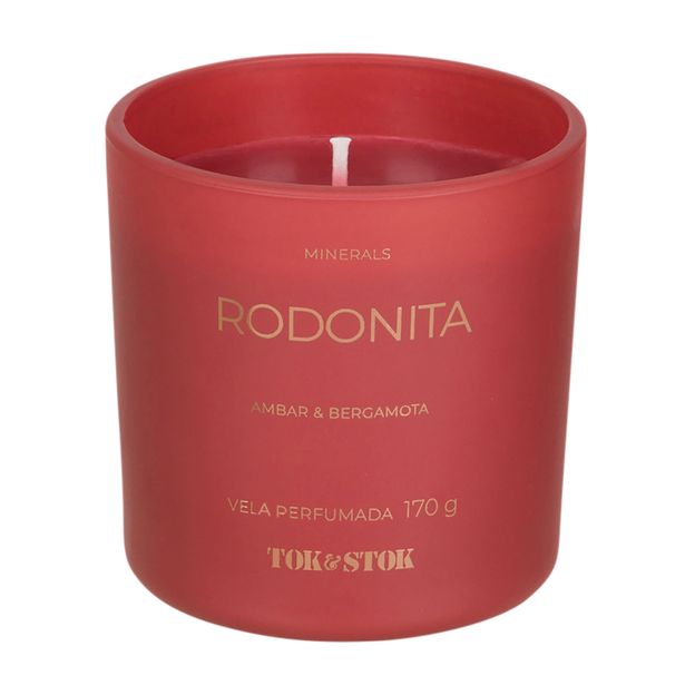 VELA PERFUMADA POTE ÂMBAR E BERGAMOTA MINERALS