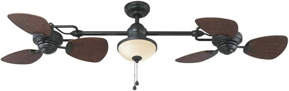 Harbor Breeze Twin Breeze II 74 Outdoor Ceiling Fan, Bronze