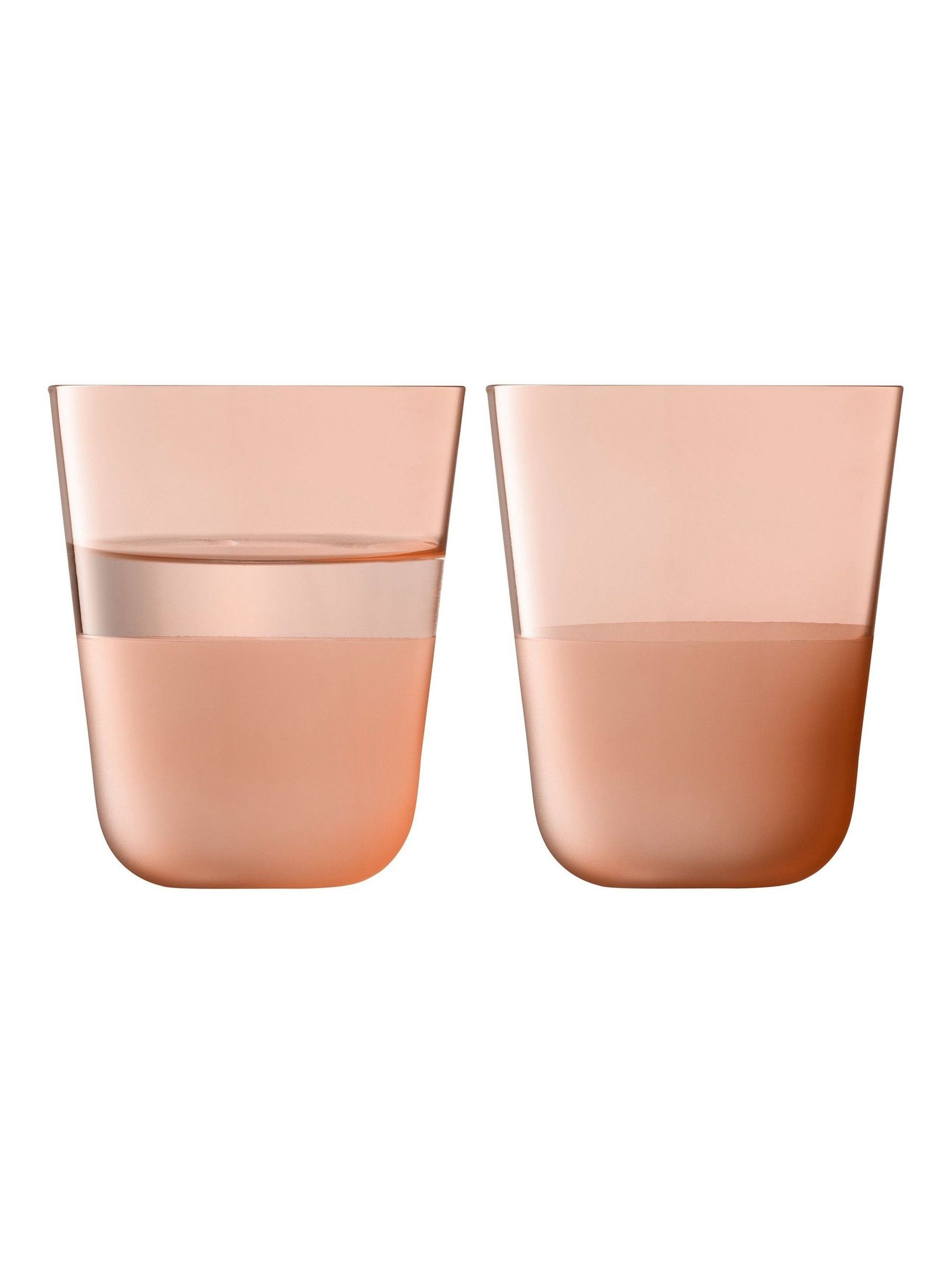 LSA International Set of 2 Coral Arc Contrast Tumblers 380ml
