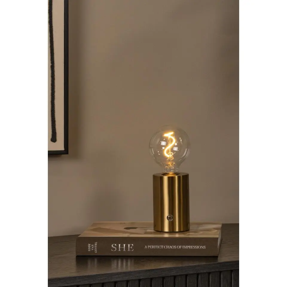 Lucide VIVO Tafellamp - Mat Goud / Messing