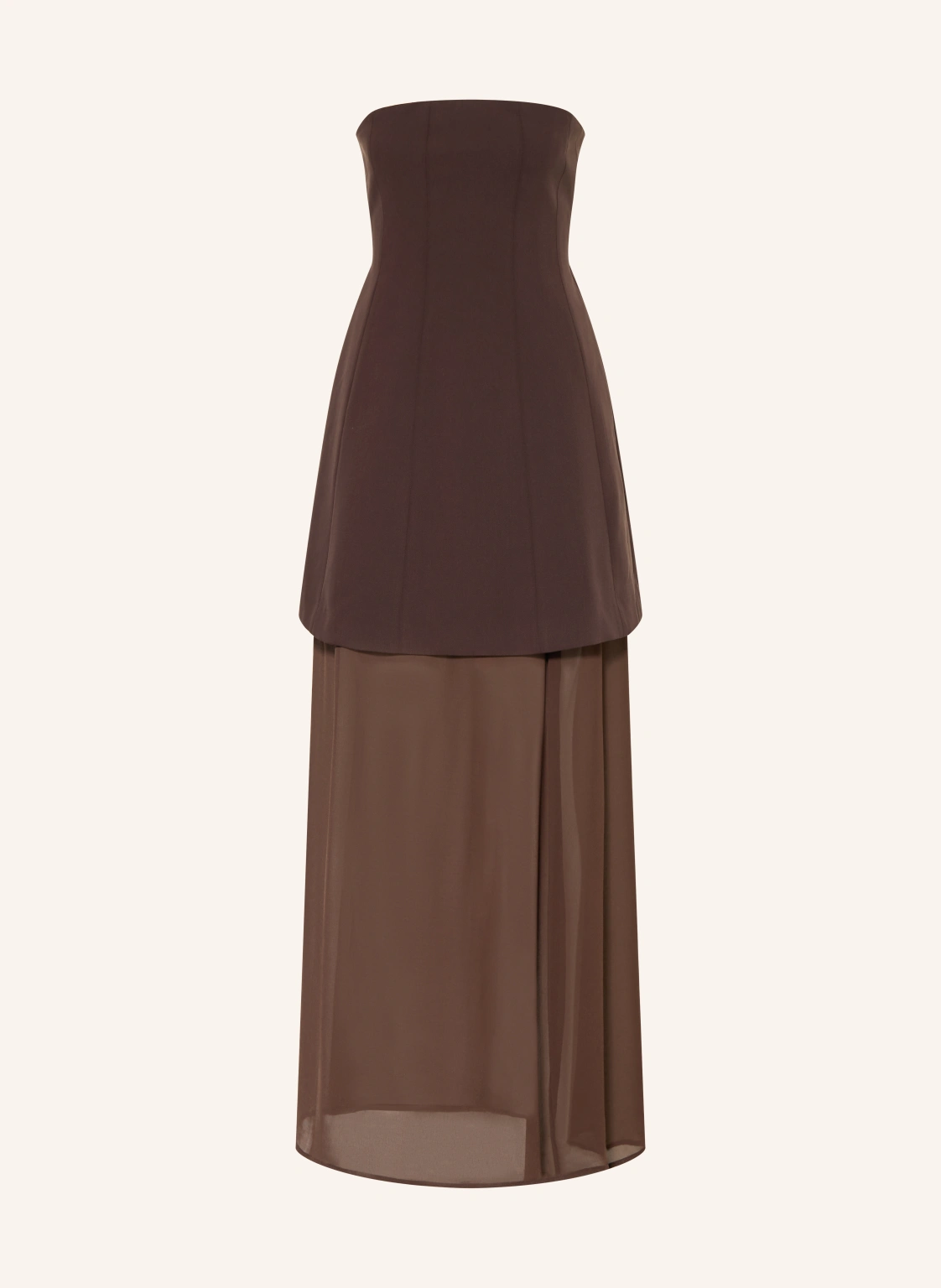 GESTUZ Off-Shoulder-Kleid GZRAYA im Materialmix