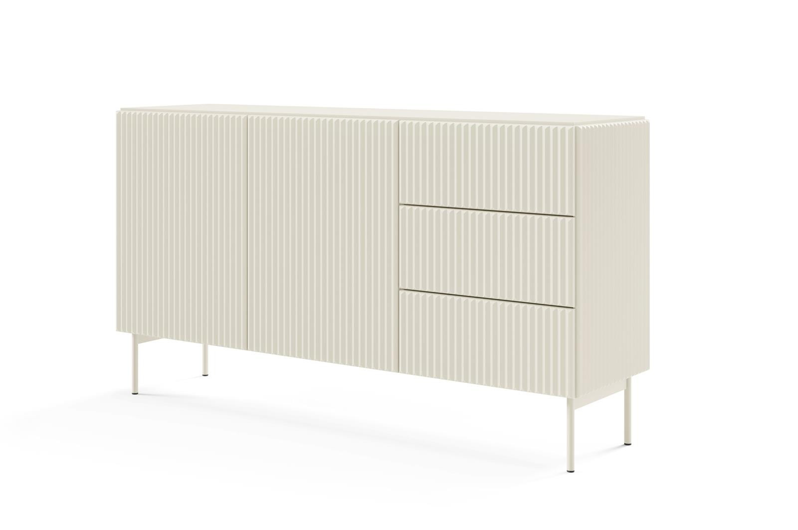 Kaszmirowa komoda dwudrzwiowa z szufladami TUTTI 147 cm