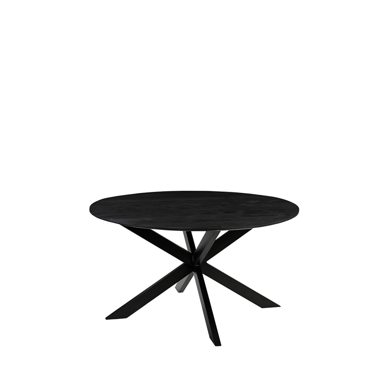 LABEL51 Eettafel Otis - Zwart Mangohout - 140x140x76cm