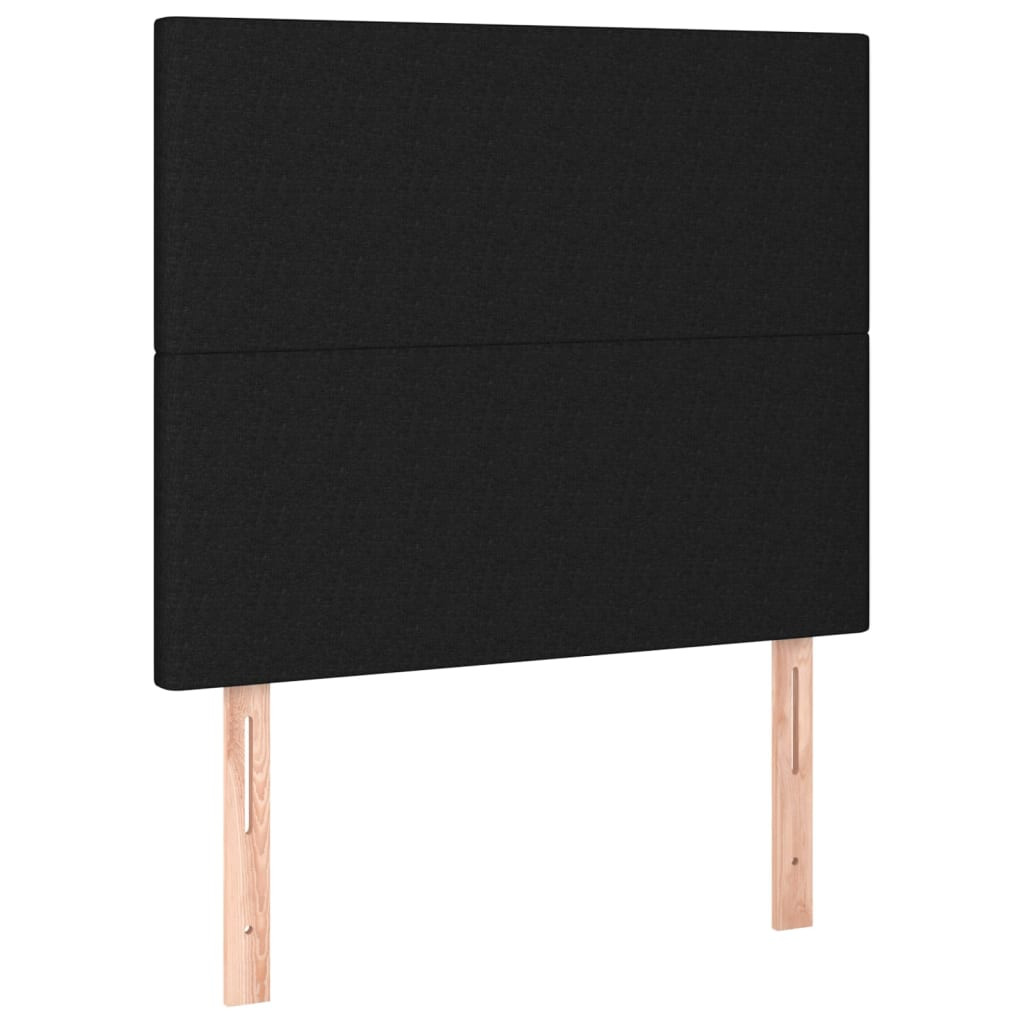 Wezgłowie Czarny 90 cm Tkanina Wysoki vidaXL