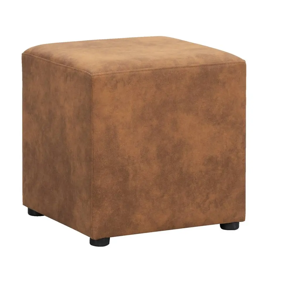 Hocker Nando - cognac - 45x45x45 cm