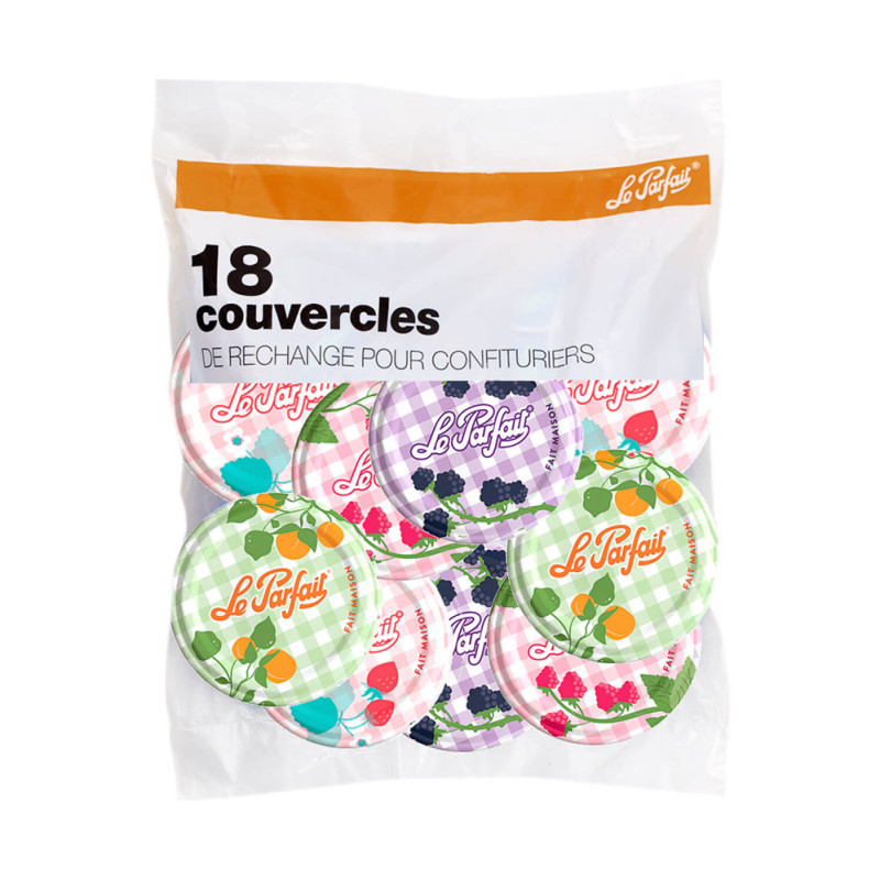Couvercle pour bocal à confiture Ø 82 mm 18 pièces LE PARFAIT