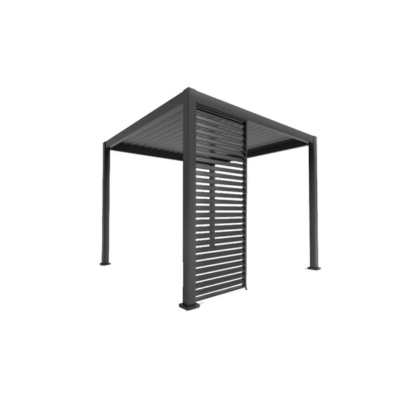 Pergola-Lamellenwand, Höhe: 236 cm, anthrazit, pulverbeschichtet