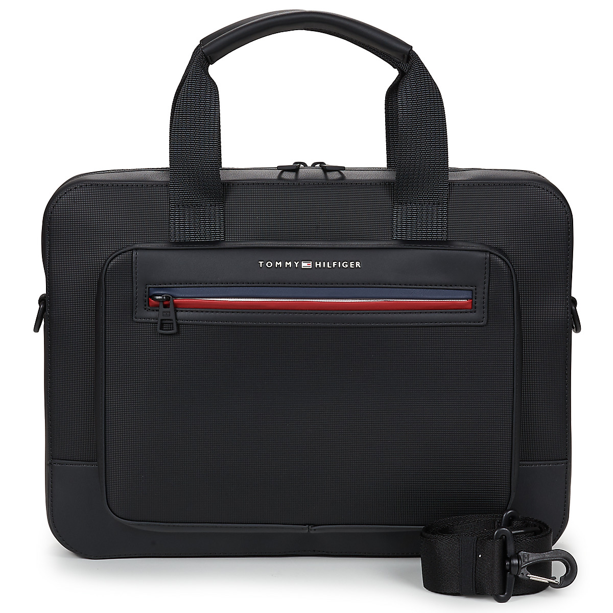 Tommy Hilfiger - TH FOUNDATION COMPUTER BAG - Black