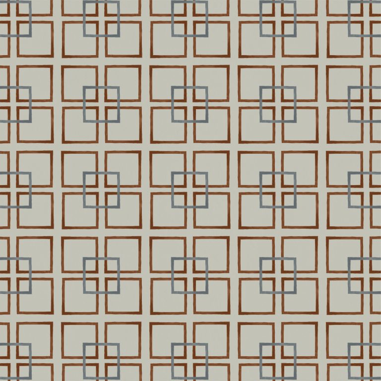 Catchii Behang Golden Square Brown/blue