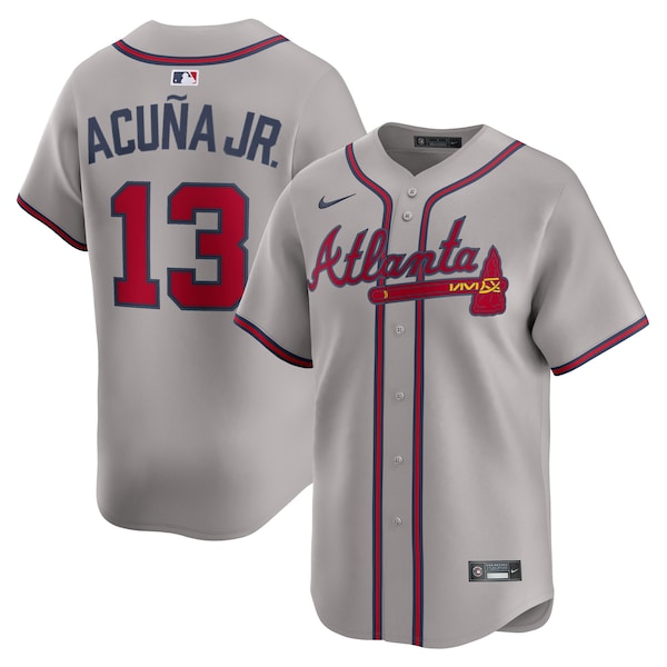 Ronald Acuña Jr. Atlanta Braves Nike Road Limited Player Jersey - Gray