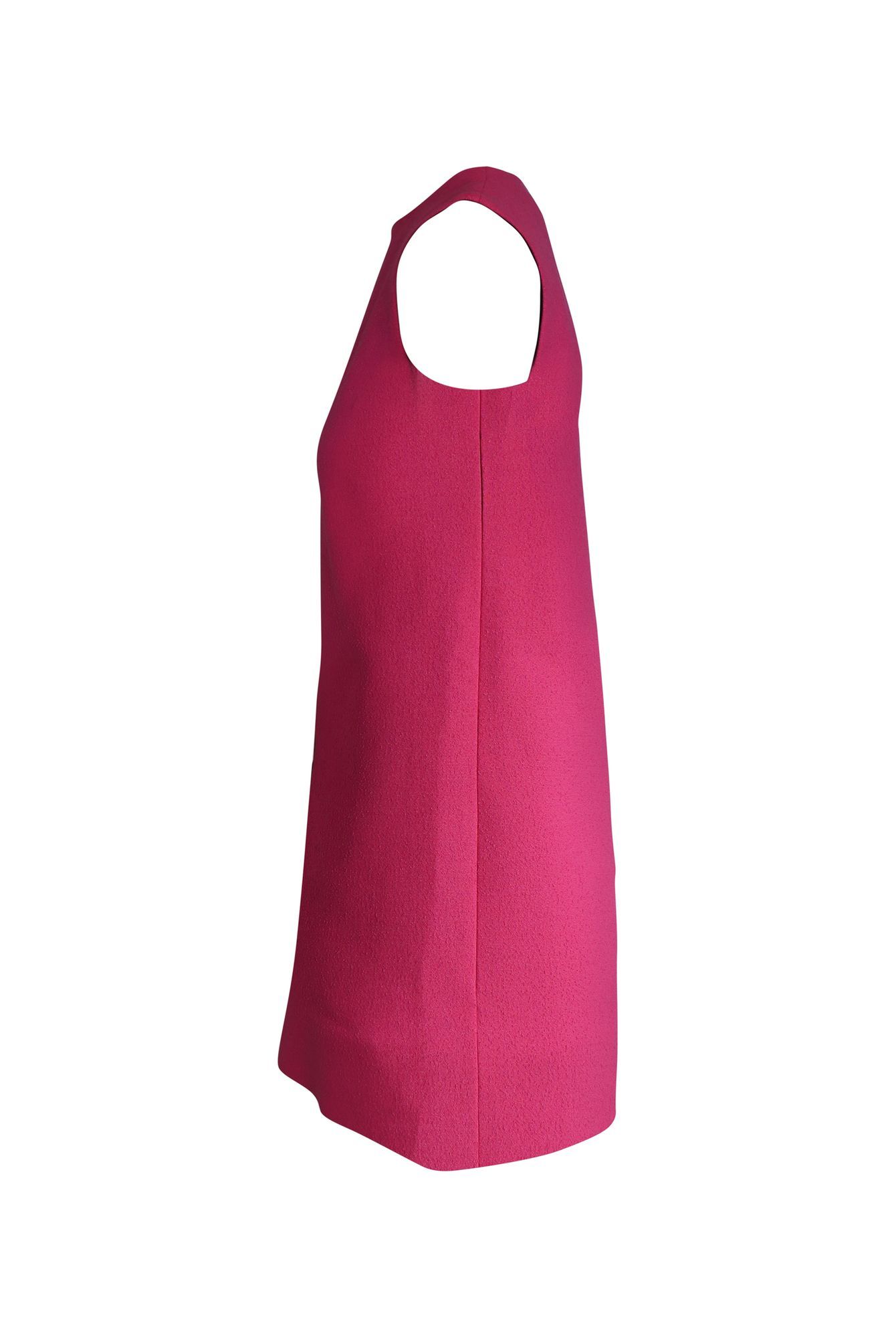 Victoria Beckham Preloved Sleeveless Shift Dress in Pink Wool